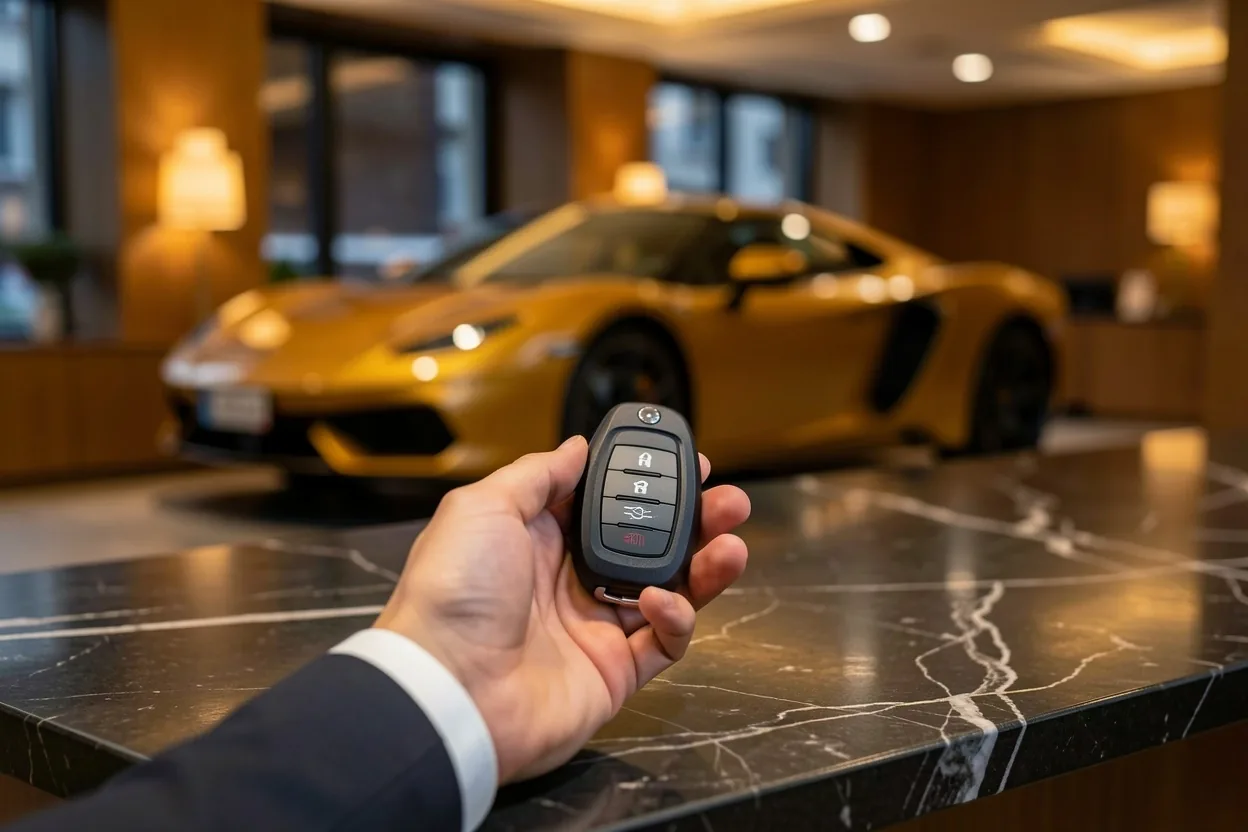 Wydawanie kluczyków do auta premium w biurze Salamont