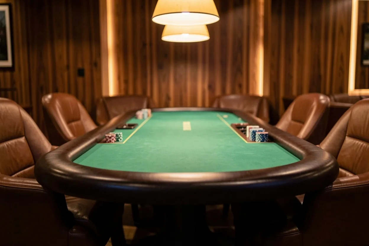 Profesjonalny stół pokerowy w Poker Lounge Salamont